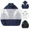 thumbnail image 2 of Iyufng Men's Stand Collar Geometric Color Block Track Jacket Full Zip Rib Cuff Vintage Lightweight Windproof Athletic Coat, 2 of 8