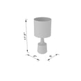 thumbnail image 6 of Mark&Day Table Lamps, Poysdorf Modern Ivory White Bedside Table Lamp for Nightstand Bedroom Living Room Office (17" H x 8" W x 8" D), 6 of 6