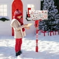 thumbnail image 6 of Valentine''s Day Mailbox Covers, Valentine''s Day Heart Balloon Gnome Mailbox Covers Oxford Cloth Post Box Cover with Magnetic Strip for Garden Yard Decor, 6 of 6