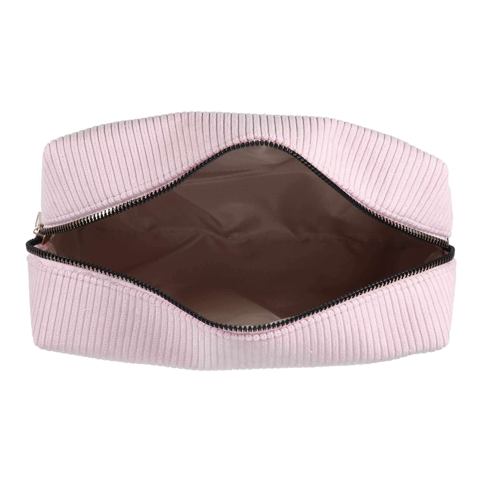 Unique Bargains 1 Pc Durable Solid Color Cosmetic Bag Pink