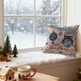 thumbnail image 6 of Luoshdecor Christmas Pillow Covers,18x18 in Decorative Farmhouse Snowman Christmas Tree Blue White Pillow Covers for Winter Holiday Home Sofa Decoration, 6 of 6