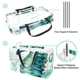 thumbnail image 4 of Hippocampus Large Capacity Reusable Foldable Oxford Cloth Picnic Basket with Storage Bag, Storage Box, and Shopping Bag, 4 of 7