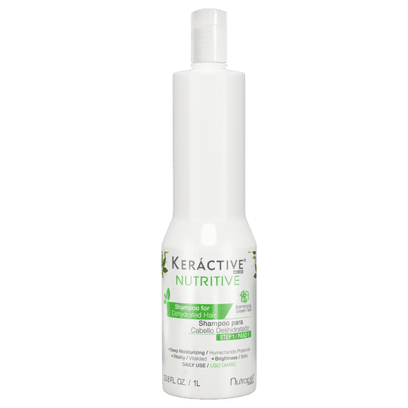 Nutrapel KERACTIVE NUTRITIVE Shampoo for Dehydrated Hair 33.8 FL.OZ. Moisturizing Extremely dry thin hair.
