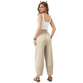 thumbnail image 3 of Women Baggy Wide Leg Pants Casual Elastic Waisted Palazzo Harem Pants with Pockets L, 3 of 7