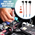 thumbnail image 2 of Unique Bargains 1 Set Universal 3pcs Car Fuse Tap Adapter with 3pcs 10A Standard Mini Low Profile Mini Blade Type Fuse, 2 of 7