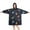 DarkBlue Dinosaurs In, variant on Wearable Oversized Blanket,DarkBlue Dinosaurs Clouds Rainbows Pattern Wearable Blanket Hoodie for Adults,Cozy Hooded Blankets with Super Pockets,Super Warm Fuzzy Pullover for Women & Men