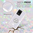 thumbnail image 3 of Funda para Samsung Galaxy S20 Ultra 5G con Brillo Líquido Flotante, Purpurina, Parachoques y Anillo Giratorio Soporte, 3 of 5