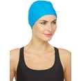 thumbnail image 5 of Beemo Latex Lycra Swim Cap for Long or Short Hair - Stretchable Head Cap - Royal Blue, 5 of 5