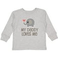thumbnail image 3 of Inktastic My Daddy Loves Me Boys or Girls Long Sleeve Toddler T-Shirt, 3 of 5