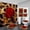 Monarch Butterfly, variant on 4PCS/Set Sexy Brown Leopard Shower curtain Sets, Romantic Dewy Rose Panthera Cheetah Safari Wildlife African Wild Animal Skin Pattern Bathroom Decor, Non-slip Bath Rug Toilet Mat Carpet, Red Floral