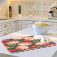 thumbnail image 6 of FREEAMG Rose Garden Dish Drying Mat for Kitchen Counter,Super Quick Absorbent Composite Sponge Dish Drying Pad,Heat Resistant Non-Slip Rack Tableware Mat, 16x18 Inch, 6 of 7