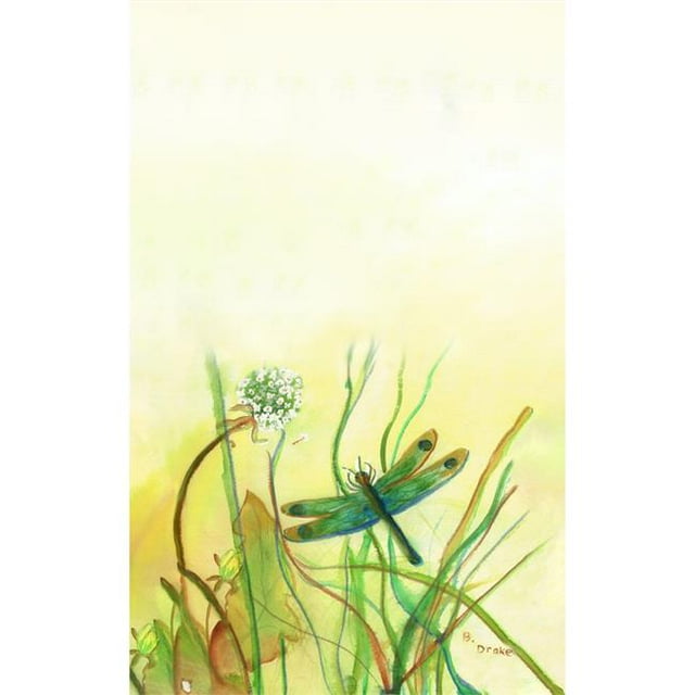 Betsy Drake KT187 Betsys Dragonfly Kitchen Towel