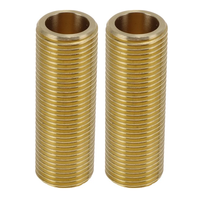 Conectores de arnés de cable externo macho de latón de Unique Bargains 1/2" 2.36" 2 Pcs