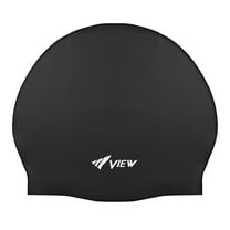 VIEW Swimming Gear V-31A Silicone Swim Cap, Black