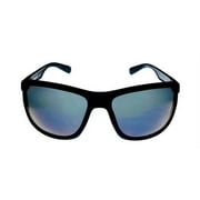 Timberland MATTE BLACK Men's Rectangle Plastic Smoke Lens Sunglass