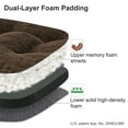 thumbnail image 2 of Shinnwa Chair Cushions 3.5" Thick Tufted Memory Foam Kitchen Chair Cushions Set of 4 Dual-layer Indoor Seat Cushions, 16.5" X 16.5", Non-Slip, Dark Brown, 2 of 6