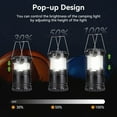 thumbnail image 3 of LED Collapsible Camping Lantern 4-Packs, COB Ultra Bright, Battery Powered Camping Light, IPX4 Water Resistant, Portable Emergency Lights for Power(included 12 AA), 3 of 6