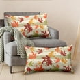 thumbnail image 5 of Thanksgiving Red Maple Leaves Lumbar Throw Pillow Covers Fall Pillow Covers 12x20 Set of 2 Rectangular Outdoor Pillow Covers Colorful Autumn Waist Pillowcase for Patio Home Decor Couch, 5 of 6