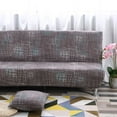 thumbnail image 4 of CHOK 2024 Folding Sofa Bed Cover Solid Color Futon Armless Slipcover Polyester Elastic Fabric All-Inclusive Cover, 4 of 7