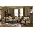 thumbnail image 2 of 39" X 85" X 49" Fabric Dark Walnut Upholstery Wood Leg/Trim Sofa w/6 Pillows, 2 of 4