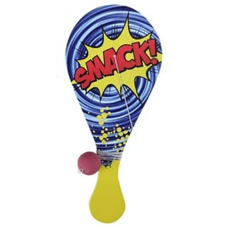 Rhode Island Novelty Toys - Fun Sayings Paddle Ball Set - SMACK! [10 inch]
