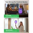 thumbnail image 4 of YISSVIC Raquette Fly Swatter Électrique Anti-Insectes 4000 Volts Rechargeable Fly Zapper Intérieur Extérieur Double Modes avec Attracta, 4 of 9