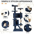 thumbnail image 7 of Bestpet 54-inch Cat Tree Tower, Standing House Cat Condo with Scratch Stay and Fun Toys, Navy Blue, 7 of 7
