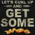 thumbnail image 2 of Curl Up and Get Some Bacon Couple Men's Big & Tall Graphic Hoodie Brisco Brands 2X, 2 of 5