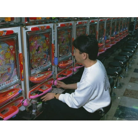 Pachinko Machine - Playing Game Machine, Pachinko Parlour, Tokyo, Japan Print Wall Art By Gavin Hellier