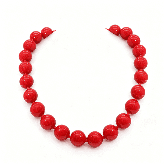 DESIGNICE Chunky Big Beaded Necklace for Women Large Bold Beads Choker Necklaces Boho Round Ball Bead Statement Jewelry Gift