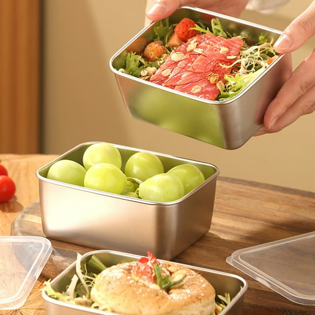Lubelski Lunch Box Stainless Steel Picnic Bento Box Large Capacity Portable Lunch Container for Home Office School