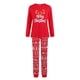 thumbnail image 4 of Nuevo conjunto de ropa familiar navideña, mamelucos para bebés, ropa de casa de manga larga con letras, pijamas a juego para la familia, 4 of 5