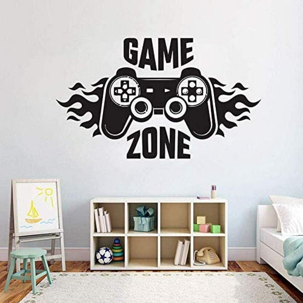 Gamer Wall Sticker - Gaming Zone - Gamer with Controller Wall