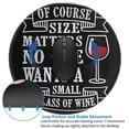 thumbnail image 4 of Disketp Wine Funny Small Mouse Pad 7.9x7.9 Inches,Washable Round Mousepad For Office Laptop Computer,Non-Slip Rubber Base Mouse Pads For Wireless Mouse, 4 of 9