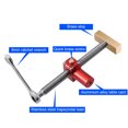 thumbnail image 3 of Labymos Étau de Banc de Menuiserie Professionnel avec Pince de Table à Dégagement Rapide, 19mm/20mm Réglable, Positionnement de Précision pour Pièces de 0-120mm, Construction en Métal Durable pour une Stabilité Améliorée, 3 of 7