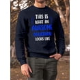 thumbnail image 2 of Awesome Policeman Looks Like Sweatshirt Men -Smartprints Designs, Male 4X-Large, 2 of 4