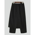 thumbnail image 4 of INCERUN Men Loose Straight Pants Harajuku Style Vintage Cropped Trousers, 4 of 4