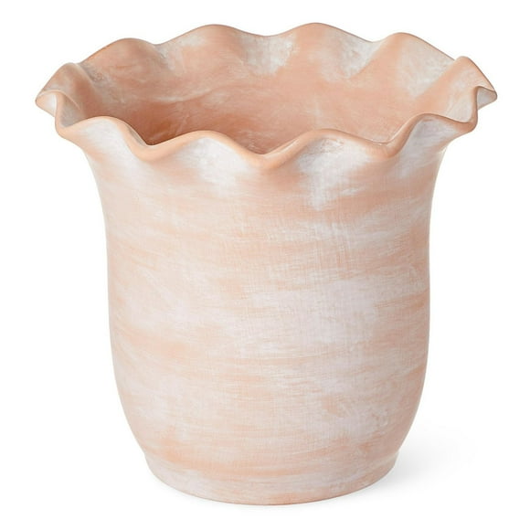Petite jardinière FRAÎCHE collection printanière en terre cuite 8 po Taille unique