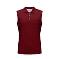 thumbnail image 5 of BRGZLK Tank Tops Men Sleeveless Fashion Button Lapel Neck Shirts Summer Lightweight Breathable Solid Color Vest with Pocket, 5 of 7
