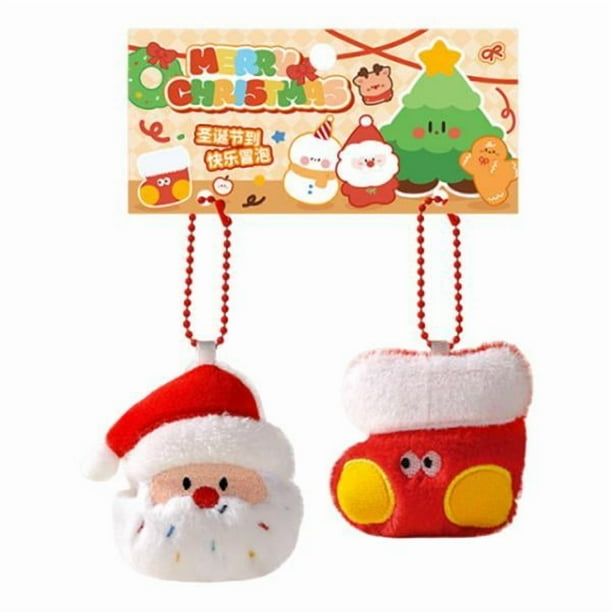 2 colgantes navideños versátiles y cómodos, ideales para colgar en bolsos o como estilo 2