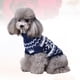 thumbnail image 5 of Suéter navideño con estampado de copos de nieve y cuello alto, ropa adorable para cachorros, suministros para fiestas de disfraces de mascotas abrigadas de invierno, talla XL (azul), 5 of 6
