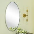 thumbnail image 6 of TEHOME Javell Oval Chrome Bathroom Mirror 20" x 30" Metal Framed Vanity Mirror, 6 of 6