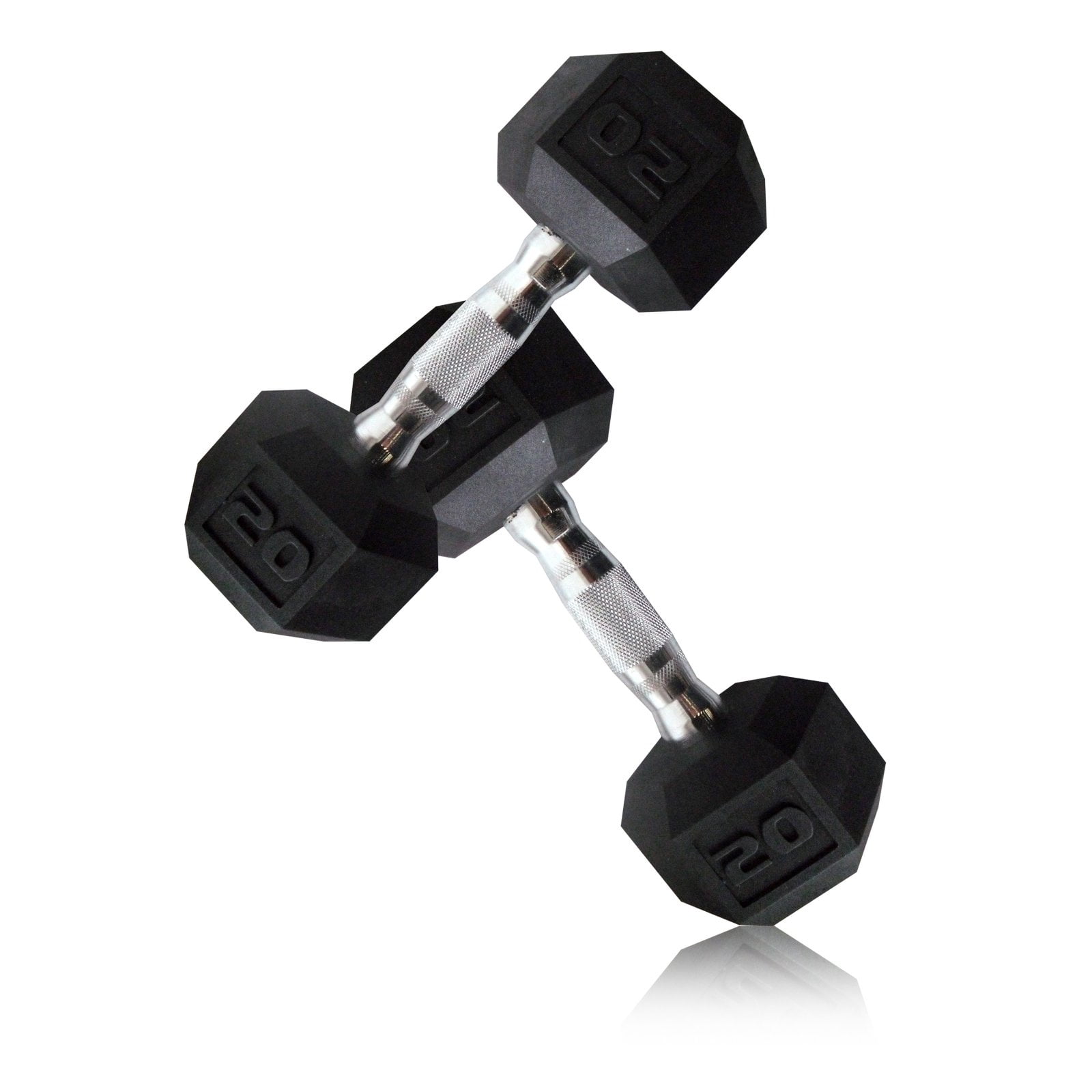 CAP Rubber Coated Hex FREE SHIPPING 20 lbs.total weight 10lb Dumbbell Set NEW 