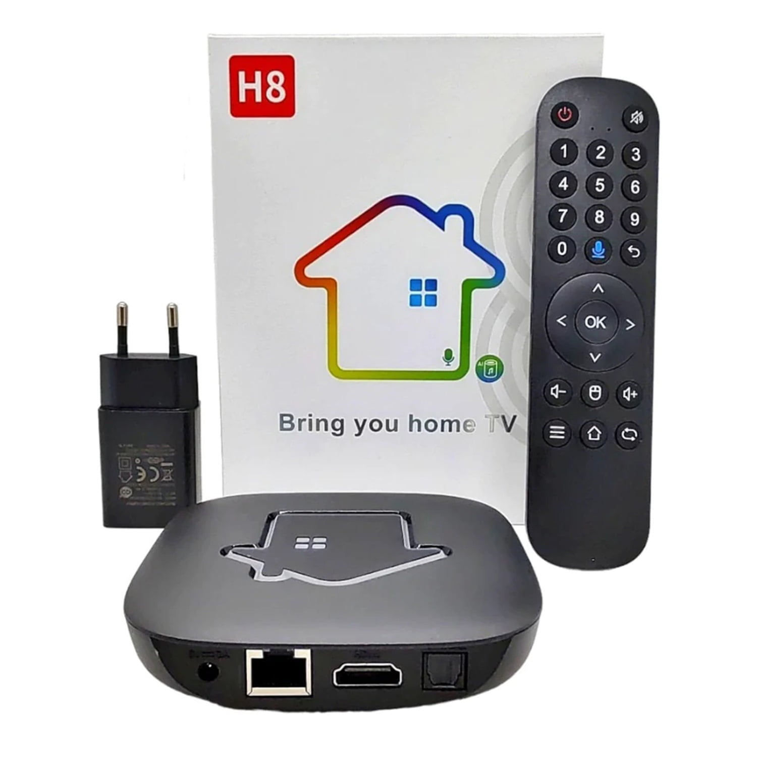 2025 H8 Brazil TV H8 Android box 11 Supports Wi-Fi 5Ghz and - Main Image