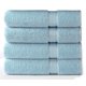 thumbnail image 1 of Toallas de baño COTTON CRAFT, paquete de 4 unidades, 76 x 137 cm, 580 g/m², color azul claro, 1 of 9