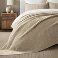 thumbnail image 4 of EVERGRACE Chunky Chenille Knit Throw Blanket for Couch, Soft Luxurious Oversized King Moss Stitch Blanket for Bed, Large Cozy Farmhouse Knitted Throw for Sofa, Sand Dune, 92" x108", 4 of 8
