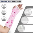 thumbnail image 7 of Jiueut Breast Cancer Arm Cast Cover Pink Ribbon Arm Cast Sleeve with Thumb Cover Washable Cast and Bandage Protector Size S Hand Cast Covers for Shower Adult Cast Covers, 7 of 7