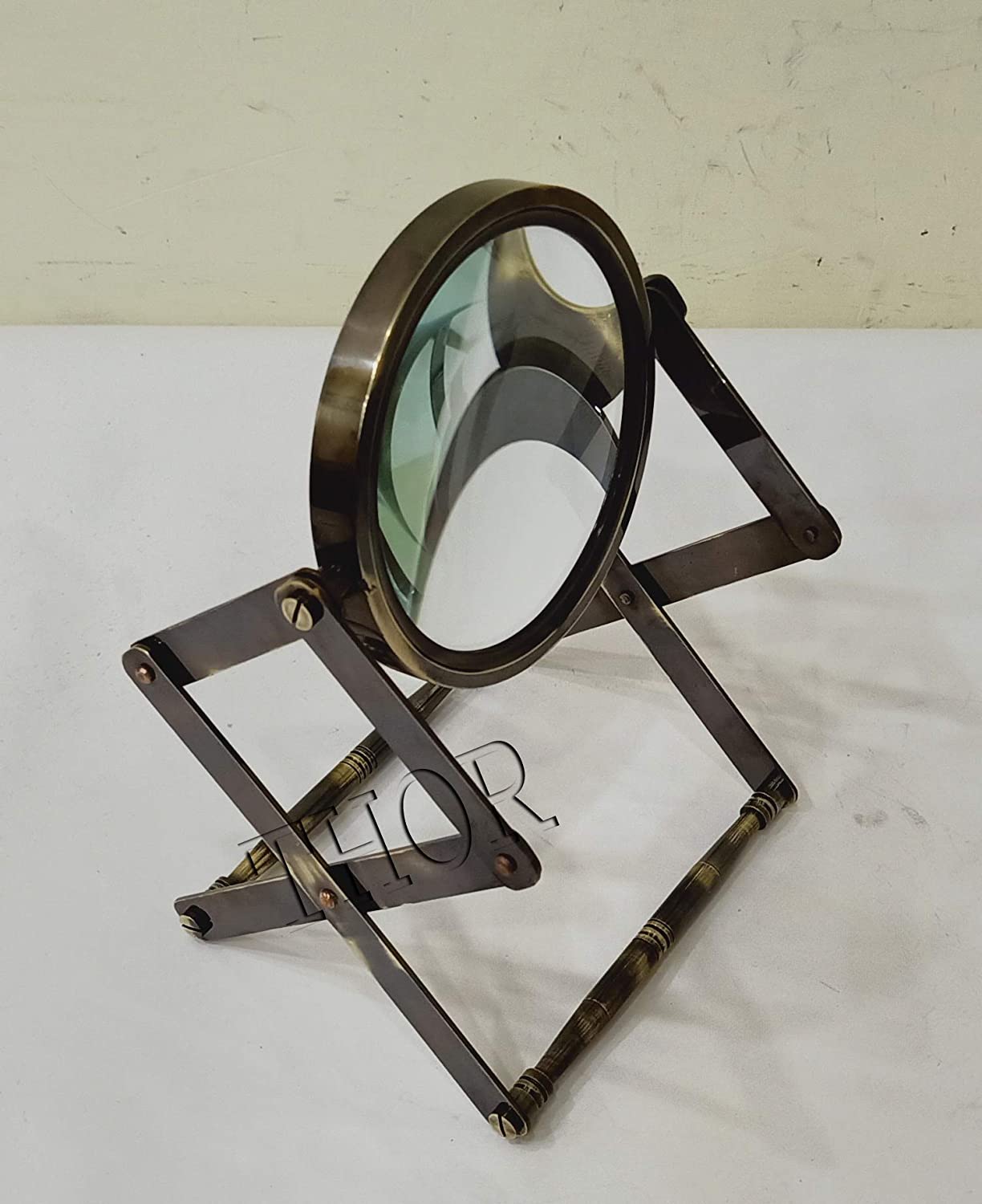 Nautical Brass Magnifier Two Ton Finish Magnifying Glass Best Gift 3 Inch