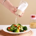 thumbnail image 5 of Botella dosificadora de condimentos, juego de salero y pimentero, dispensador de vidrio para medir especias, sal, pimentón, pimienta en polvo (180 ml), 5 of 5