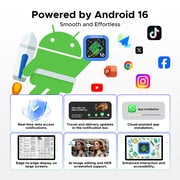 POCKAM P11 Android 16 11 Inch Tablet with Gemini AI, 48GB RAM+128GB ROM/TF 2TB, 90Hz Display,8800mAh ,T7250, 13MP+5MP, 5G WIFI,Tablets with Keyboard, Pen